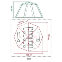 Tente Coleman Octagon Blackout 8 -Camping Soldes Boutique tente coleman octagon blackout 8 5