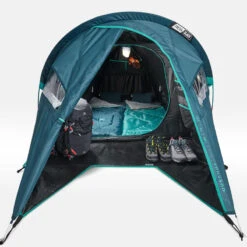 Quechua Tente De Camping - MH100 XL - 2 Places - Fresh & Black -Camping Soldes Boutique tente de camping mh100 xl 2 places fresh and black 4