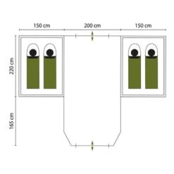 Tente Dôme Hammerfest 4 Plus - Camping - 2 Cabines - 4 Personnes - 2 Entrées -Camping Soldes Boutique tente dome hammerfest 4 plus camping 2 cabines 4 personnes 2 entrees 6