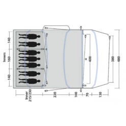 Tente Gonflable Outwell Jacksondale 7PA 9 Tente Gonflable Outwell Jacksondale 7PA -Camping Soldes Boutique tente gonflable outwell jacksondale 7pa 2