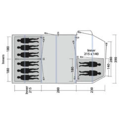Tente Gonflable Outwell Knightdale 8PA -Camping Soldes Boutique tente gonflable outwell knightdale 8pa 2