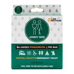 Toilette D'urgence Jonhy Wee, 3 Pièces -Camping Soldes Boutique toilette durgence jonhy wee 3 pieces 1