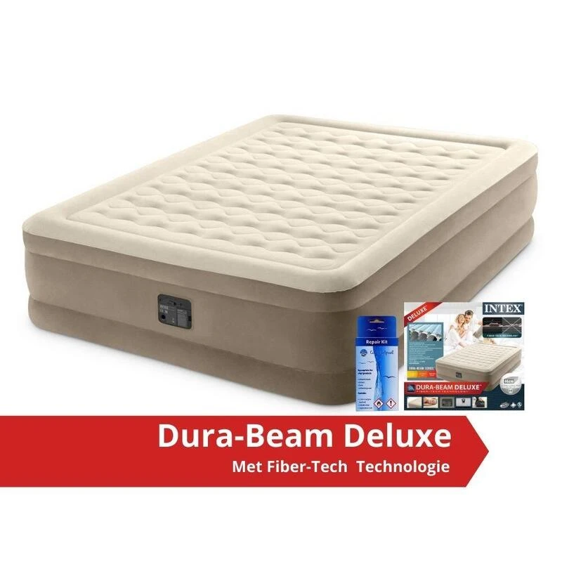 Intex Ultra Plush Queen Airbed - Lit Gonflable - 203x152x46cm - Compris Accessoires 3 Intex Ultra Plush Queen Airbed - Lit Gonflable - 203x152x46cm - Compris Accessoires