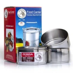 Zebra Porte-nourriture En Acier Inoxydable 12cm X 3 Couches -Camping Soldes Boutique zebra porte nourriture en acier inoxydable 12cm x 3 couches 2